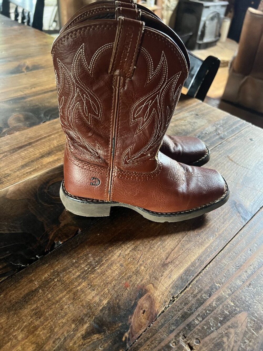 Durango Brown Kids Cowboy Boots